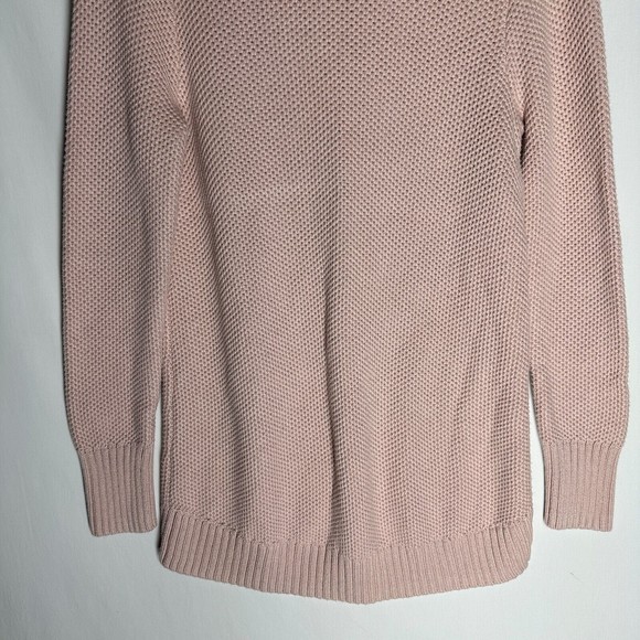 Duluth Trading Co Womens Tunic Knit Sweater Size Large Pink Mock Neck High-Low - Picture 5 of 7
